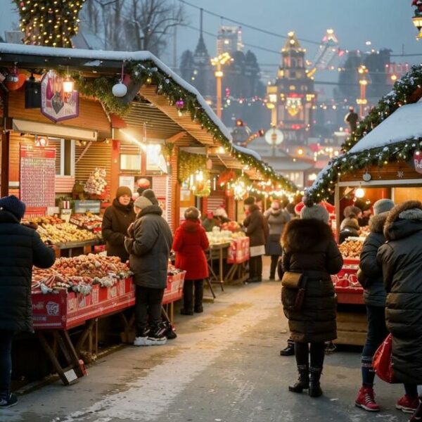 Рождественская ярмарка на Московской площади