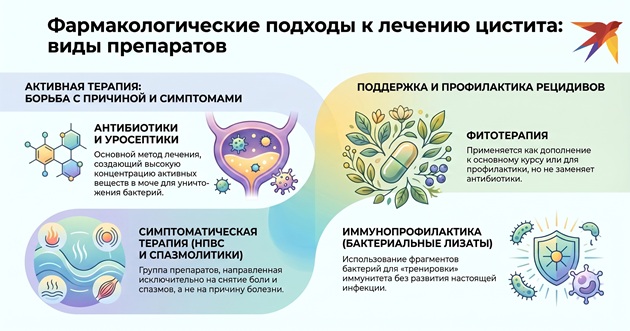 Виды препаратов от цистита