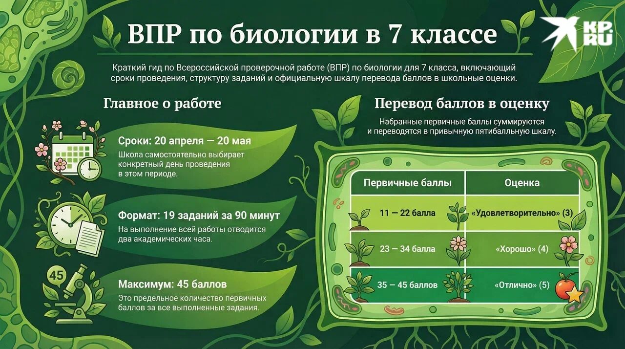 ВПР по биологии в 7 классе