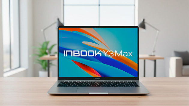 Infinix Inbook Y3 Max. Фото: Ян Ляпин / Нейросеть