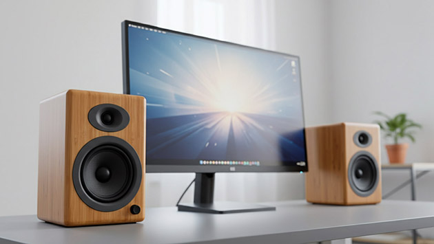 Audioengine A5+ Wireless. Фото: Павел Громов / Нейросеть