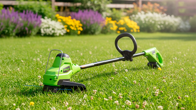 Greenworks G24LT25. Фото: Ян Ляпин / Нейросеть