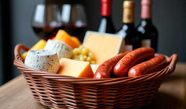 Корзина с закусками