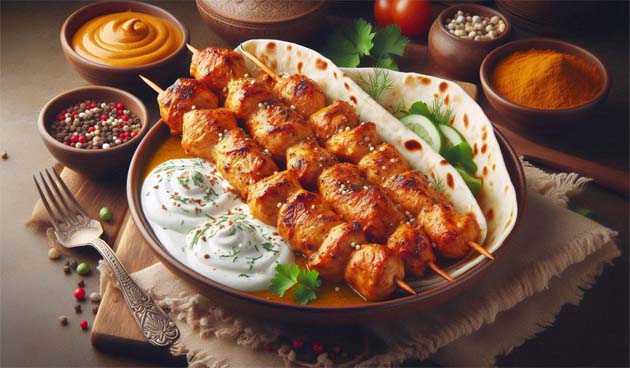 Куриный шашлык по-индийски