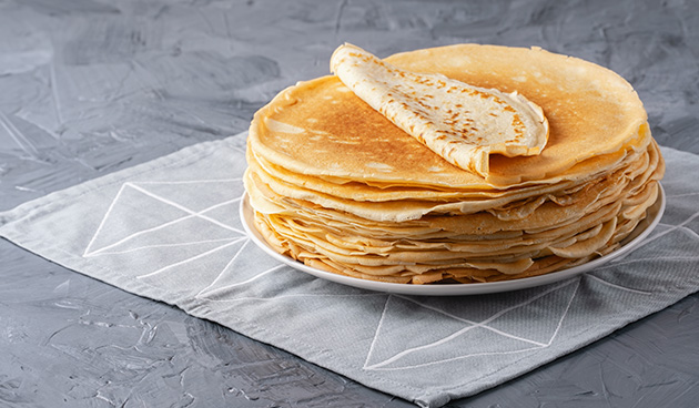 Заварные блины на кипятке