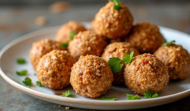 Сырные шарики с орехами