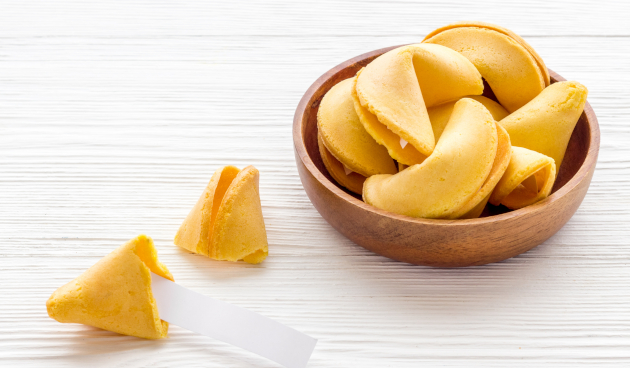 Печенье с предсказаниями в вафельнице