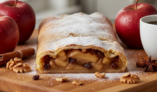 Штрудель с яблоками