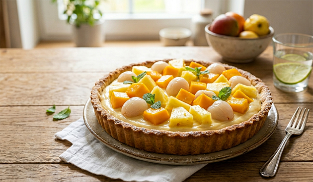 Тарт с экзотическими фруктами