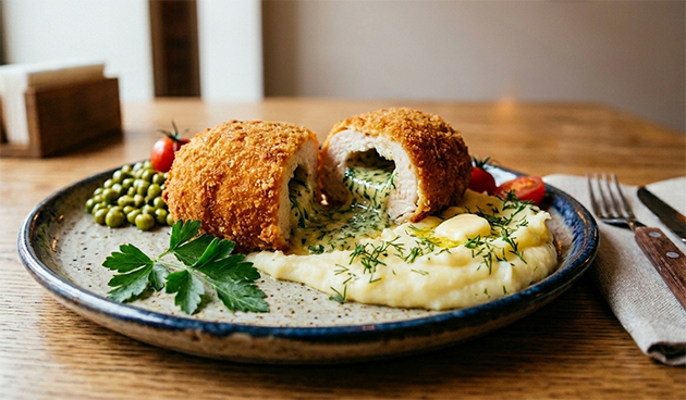 Котлеты по-киевски в льезоне