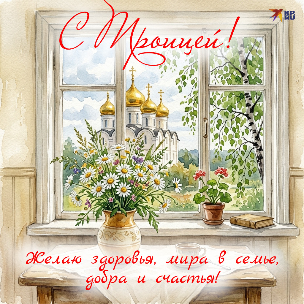 Популярные открытки «С Троицей»