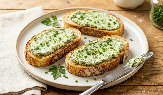С зеленым маслом