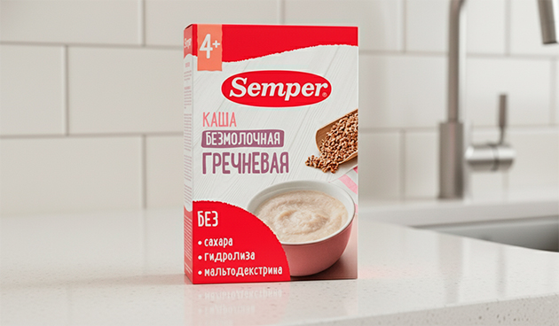 Безмолочная гречневая каша Semper