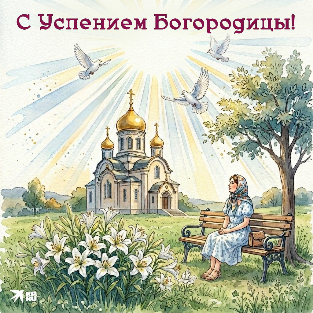 Красивые открытки с поздравлениями на праздник Успения Богородицы