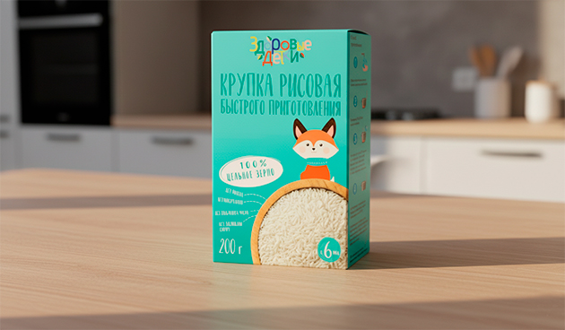 Рисовая каша быстрого приготовления «Здоровые детки»