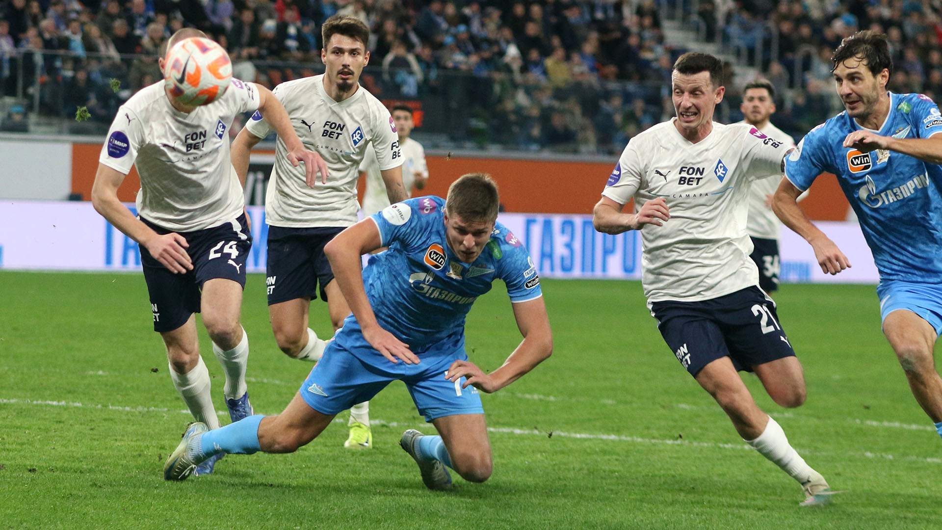 ФК «Крылья Советов» — ФК «Зенит». Фото: globallookpress.com/Maksim Konstantinov