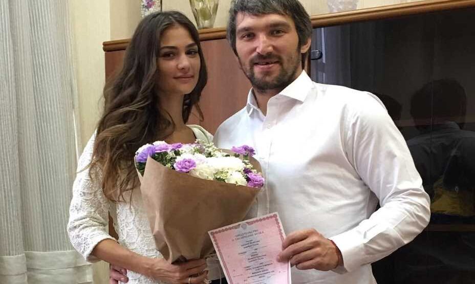Александр Овечкин и Анастасия Шубская
