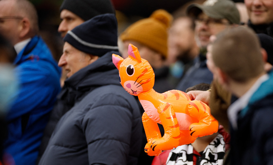 Болельщики «Ньюкасла Юнайтед» принесли на матч против «Вест Хэма» надувных кошек. Фото: Reuters