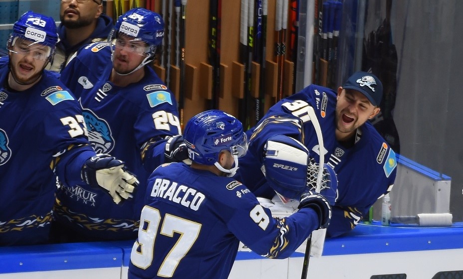 «Барыс» активно набирает очки дома. Фото: ХК «Барыс»