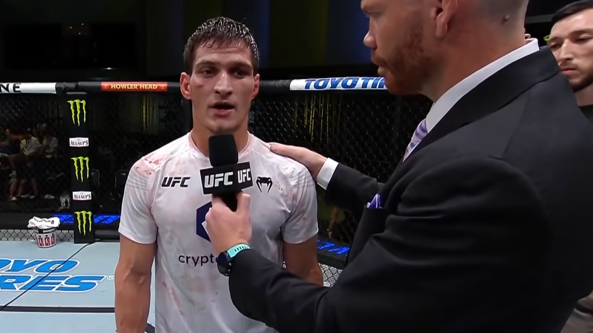 Мовсар Евлоев. Фото: стоп-кадр трансляции UFC