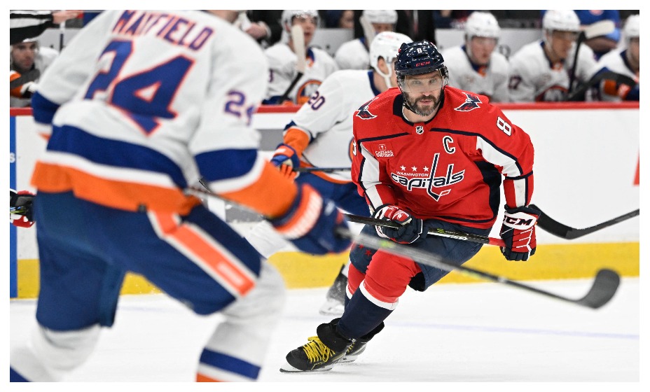 Овечкин прервал голевую серию в матче с «Айлендерс». Фото: Reuters