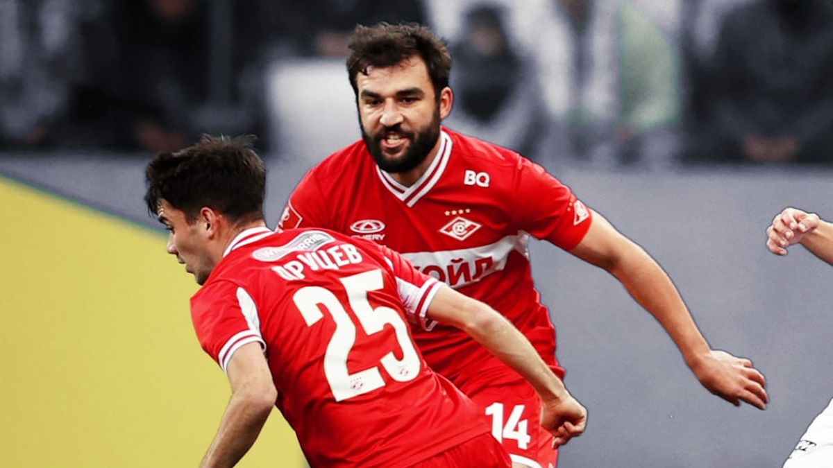 Георгий Джикия во время матча