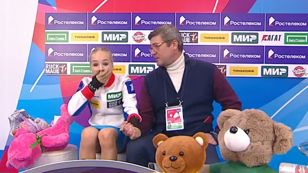 Реакция Вероники Яметовой на оценки судей - искренняя и бесценная. Фото: стоп-кадр прямого эфира