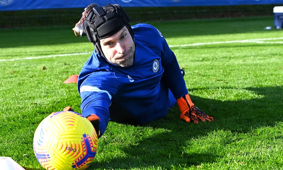 Экс-вратарь «Челси» Петр Чех сыграл в матче Британской элитной хоккейной лиге. Фото: ФК «Челси»