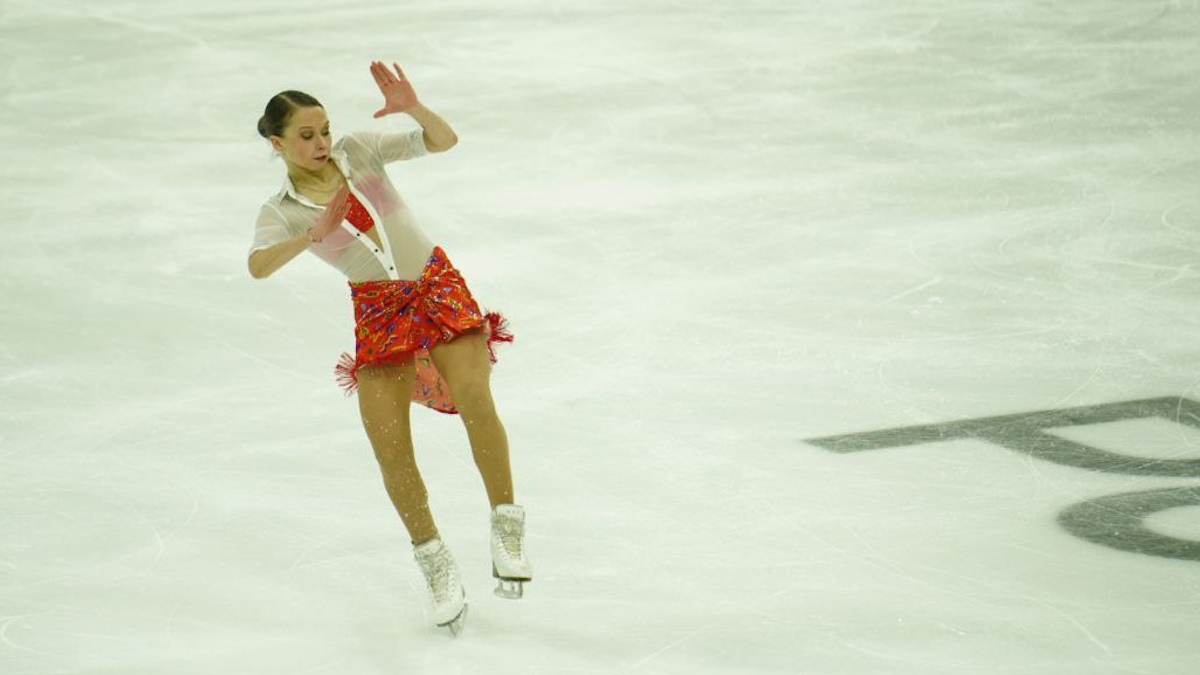 Ксения Синицына в произвольной программе на Гран-При России в Самаре. Фото: Светлана Маковеева, КП-Самара