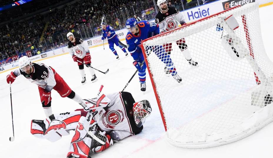 СКА одержал десятую победу подряд в КХЛ. Фото: ВК ХК СКА