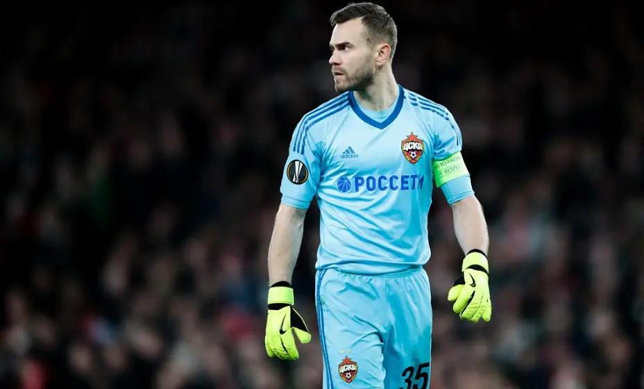 Безуглов: В матче со «Спартаком» Акинфеев подвернул голеностоп. Фото: ФК ЦСКА