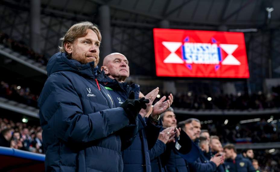 Валерий Карпиа и Виктор Онопко в сборной России. Фото: РФС. 