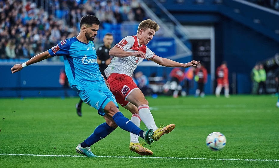 «Спартак» отскочил в матче с «Зенитом». Фото: ФК «Зенит»