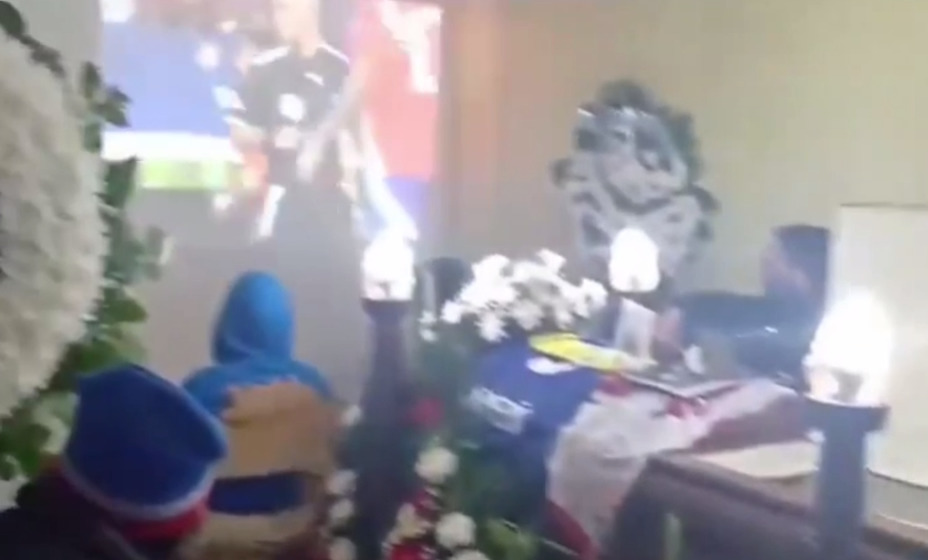 Матч Чили-Перу на похоронах, фото снимок экрана