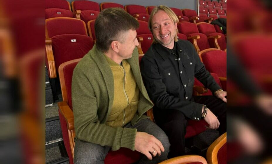 Плющенко и Ягудин пересеклись на этапе Гран-при в Санкт-Петербурге. Фото: Telegram-канал Рудковской 