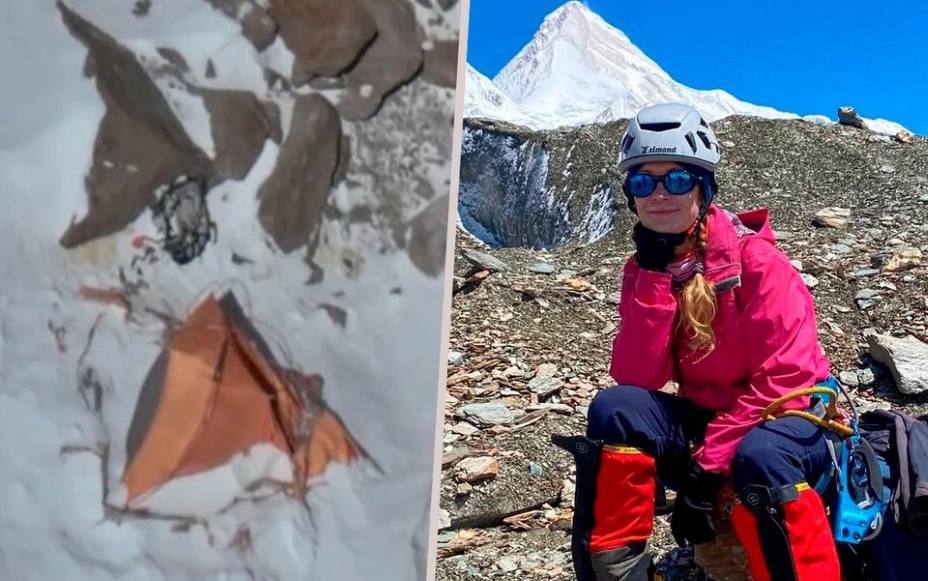 Альпинистка Наталья Наговицина, признанна пропавшей без вести на высочайшей вершине Тянь-Шаня. Фото: Коллаж из фото соцсетей Виктории Бони и Натальи Наговициной