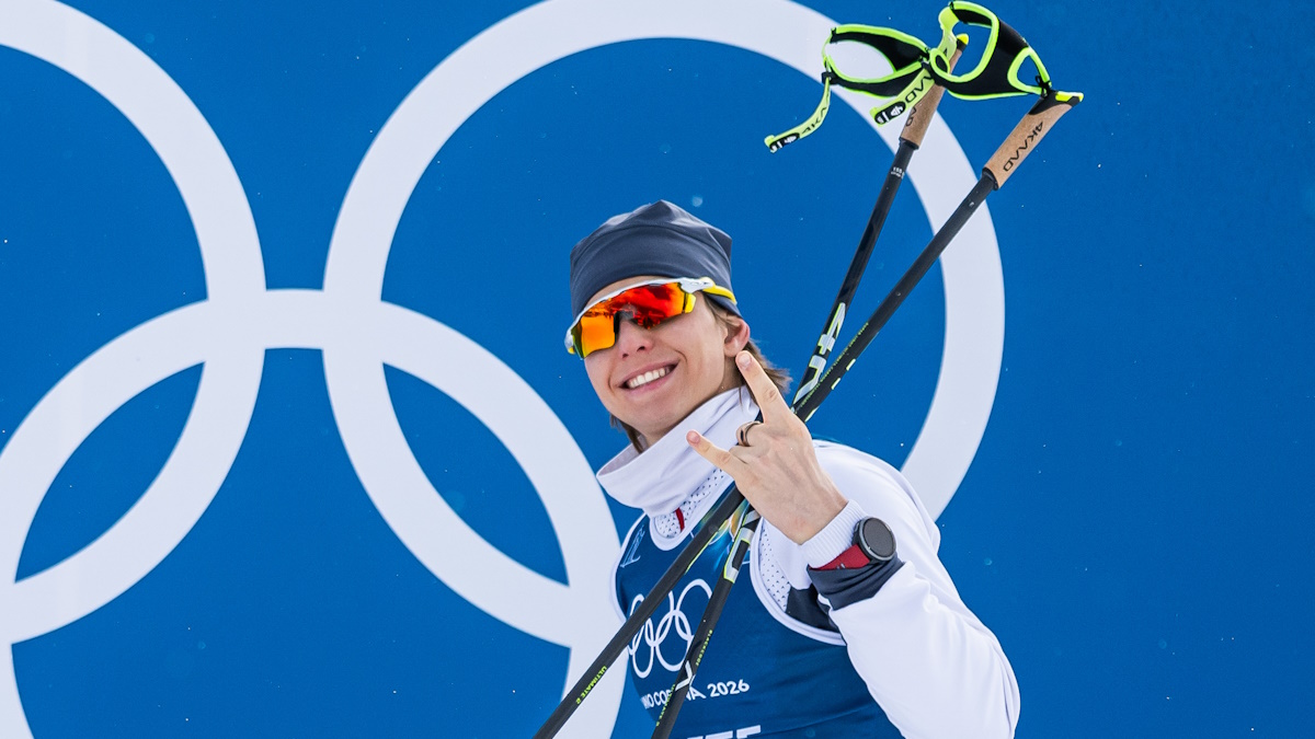 Савелий Коростелев выходил в лидеры масс-старта на ОИ-2026. Фото: GLOBAL LOOK PRESS