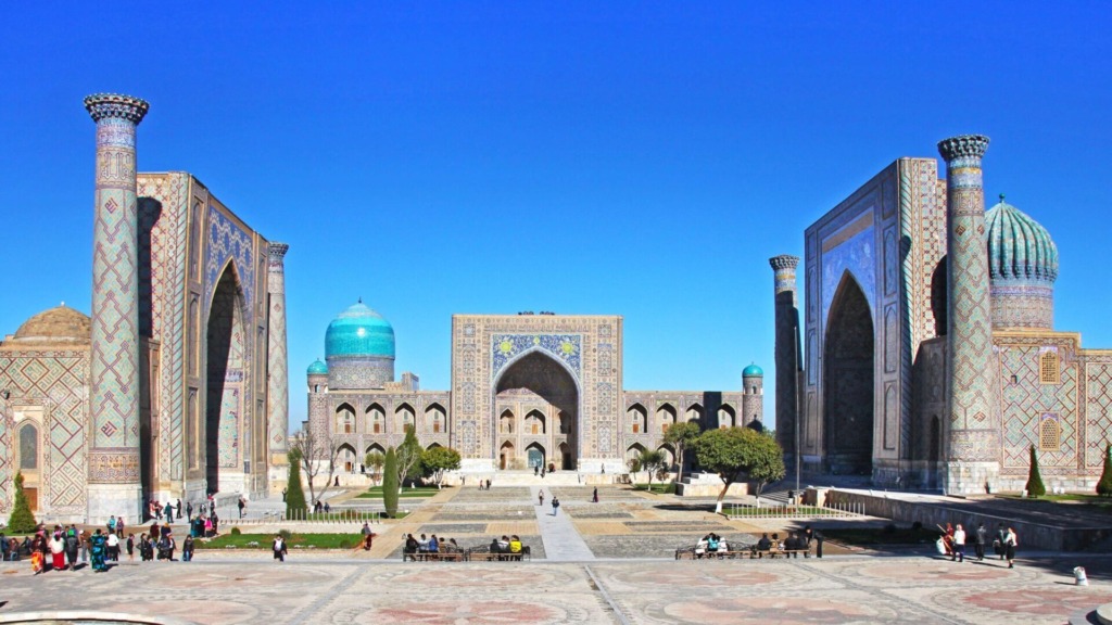 Площадь Регистан — сердце древнего Самарканда.