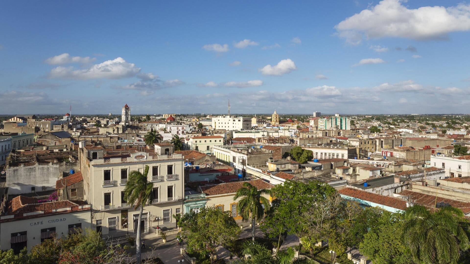 Вид на Камагуэй, Куба.